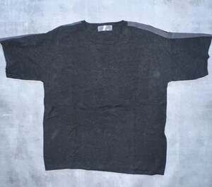Kollar Clothing Knit Short Sleeve T-Shirt with Contrast Shoulder Stripes